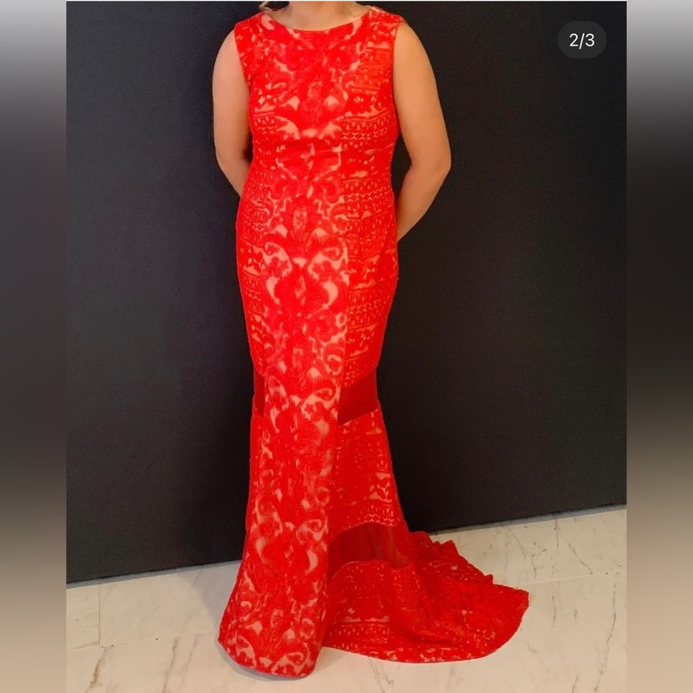Rachel Allan lace gown
